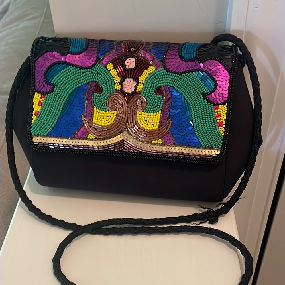 Colorful Sequin Embellished Women's Bag